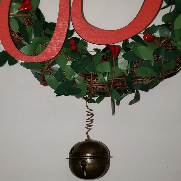 NWOT- Boxwood Wreath with Joy, 8" - Picture 3 of 6